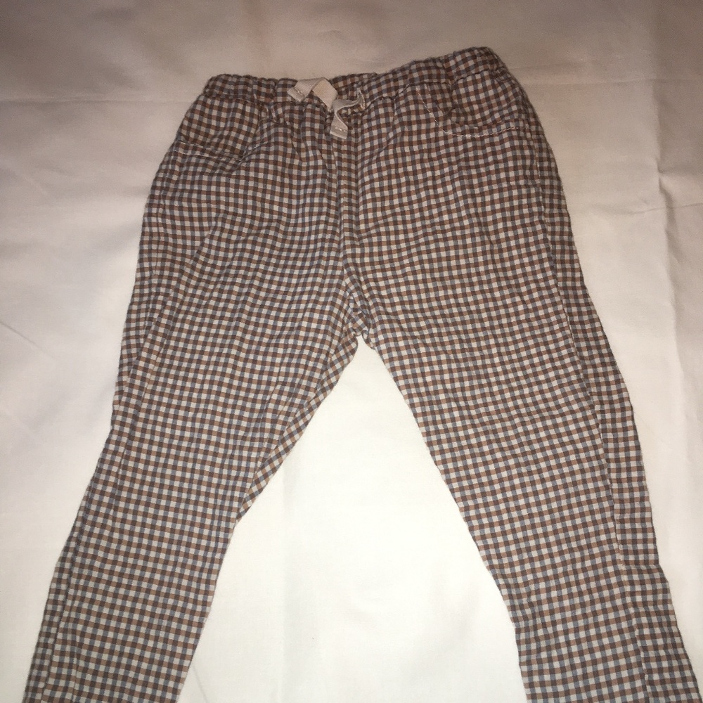 ZARA Mini Boys Multi Color Drawstring Pant 9/12M
